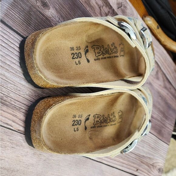 Birki's By Birkenstock Floral Slip-on Sandals Sz 5 - Picture 6 of 11